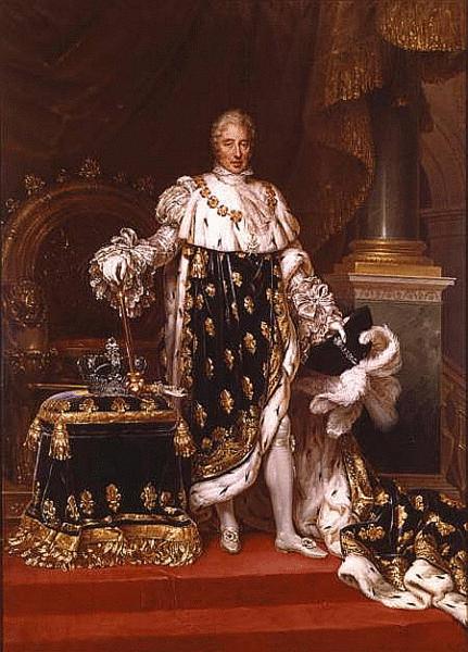 unknow artist Portrait of the King Charles X of France in his coronation robes